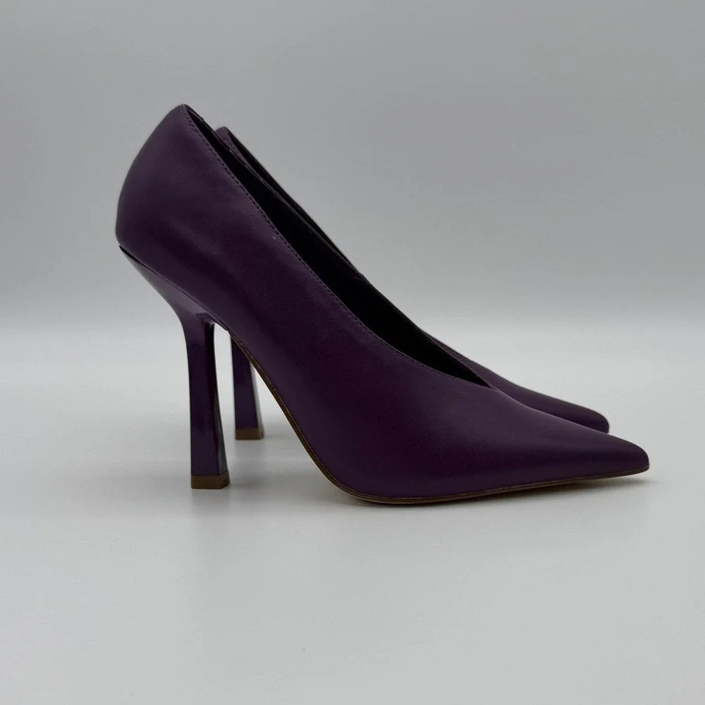 Steve Madden Sedona Purple Leather Western Pointed Toe Boots Women's Size 6‎ NWT